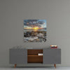 Sunset on the Beach Glass Wall Art by Insigneart USA