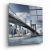 Brooklyn Bridge Glass Wall Art by Insigneart USA