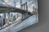 Brooklyn Bridge Glass Wall Art by Insigneart USA