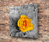 Yellow Rose Glass Wall Art by Insigneart USA