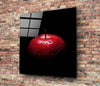 Red Apple Glass Wall Art by Insigneart USA