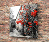 Red Roses Glass Wall Art by Insigneart USA