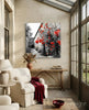 Red Roses Glass Wall Art by Insigneart USA