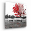 Red Tree Glass Wall Art by Insigneart USA