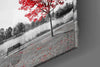 Red Tree Glass Wall Art by Insigneart USA