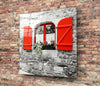 Red Window Glass Wall Art by Insigneart USA