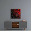 Red Smoke Glass Wall Art by Insigneart USA