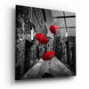 Red Umbrella Glass Wall Art by Insigneart USA