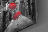 Red Umbrella Glass Wall Art by Insigneart USA