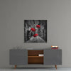 Red Umbrella Glass Wall Art by Insigneart USA