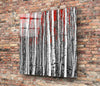 Red Forest Glass Wall Art by Insigneart USA