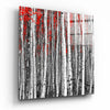 Red Forest Glass Wall Art by Insigneart USA