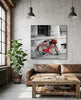 Red Bicycle Glass Wall Art by Insigneart USA