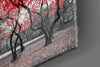Red Tree Glass Wall Art by Insigneart USA
