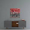 Red Tree Glass Wall Art by Insigneart USA
