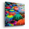 Colorful Umbrellas Glass Wall Art by Insigneart USA