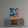 Colorful Umbrellas Glass Wall Art by Insigneart USA