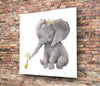 Elephant and Duck Glass Wall Art by Insigneart USA