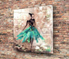 Female (Green) Glass Wall Art by Insigneart USA