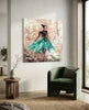 Female (Green) Glass Wall Art by Insigneart USA