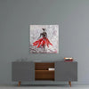 Female (Red) Glass Wall Art by Insigneart USA