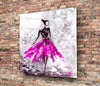 Woman (Pink) Glass Wall Art by Insigneart USA