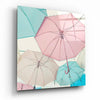 Colorful Umbrellas Glass Wall Art by Insigneart USA