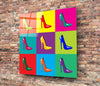 Colored Shoes Glass Wall Art by Insigneart USA