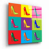 Colored Shoes Glass Wall Art by Insigneart USA