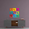 Colored Shoes Glass Wall Art by Insigneart USA