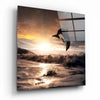 Dolphin Glass Wall Art by Insigneart USA