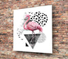 Flamingo Glass Wall Art by Insigneart USA