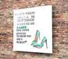 Dress Glass Wall Art by Insigneart USA