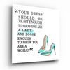 Dress Glass Wall Art by Insigneart USA