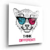 Think Differently Glass Wall Art by Insigneart USA