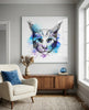 Cat Glass Wall Art by Insigneart USA