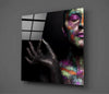 Woman Portrait Glass Wall Art by Insigneart USA