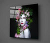 Woman Portrait 2 Glass Wall Art by Insigneart USA