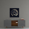 Full Moon Glass Wall Art by Insigneart USA