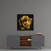 Floral Yellow Glass Wall Art by Insigneart USA