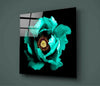 Floral Green Glass Wall Art by Insigneart USA