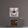 Red Lipstick Woman Glass Wall Art by Insigneart USA