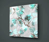 Green Flower Glass Wall Art by Insigneart USA