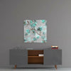 Green Flower Glass Wall Art by Insigneart USA