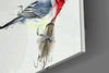Red Bird Glass Wall Art by Insigneart USA