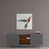 Red Bird Glass Wall Art by Insigneart USA