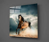 Running Horse Glass Wall Art by Insigneart USA