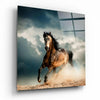 Running Horse Glass Wall Art by Insigneart USA
