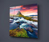 Mountain River Landscape Glass Wall Art by Insigneart USA