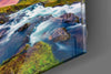 Mountain River Landscape Glass Wall Art by Insigneart USA
